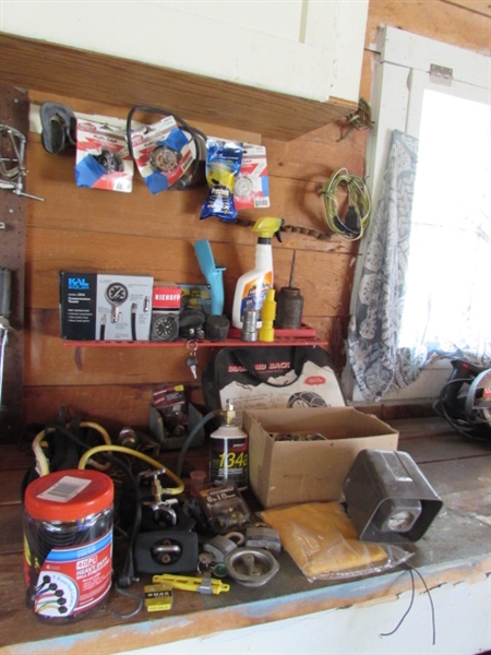 Tire Chains, Oil Can, Compression Tester, Bungee Cords, etc.