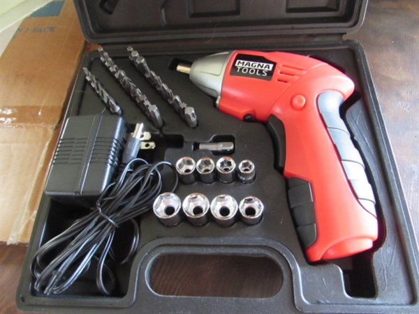 Soldering Gun, Heavy Duty Sabre Saw, & Cordless Electric Drill/Driver