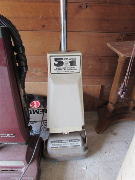 Vintage Hoover Convertible Vacuum and Regina Shampooer/Polisher