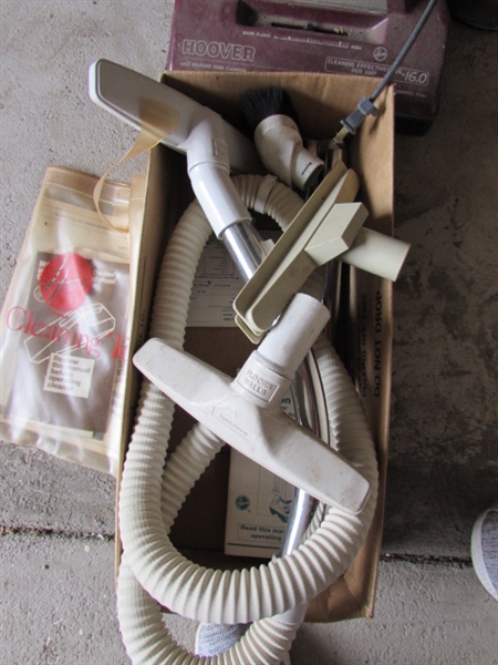 Vintage Hoover Convertible Vacuum and Regina Shampooer/Polisher