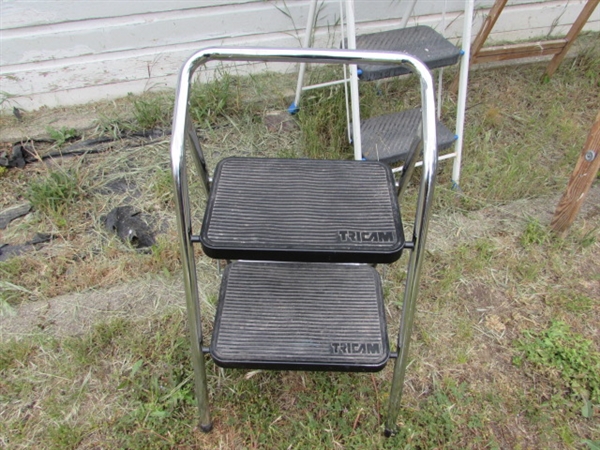 Wooden Ladder, Step Ladder, and Step Stool