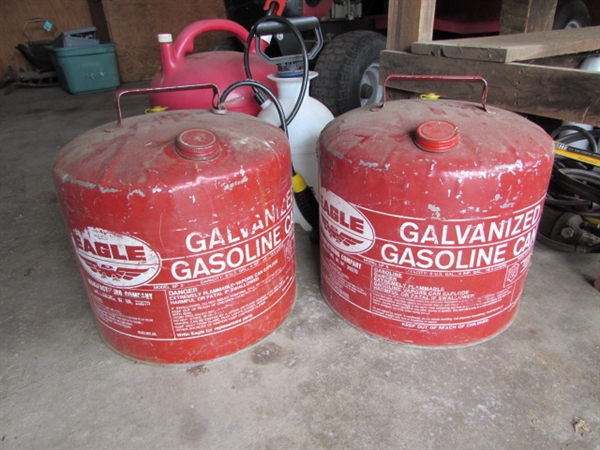 Eagle Gas Cans and Garden Sprayer