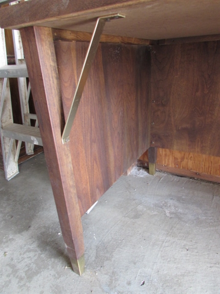 Vintage Desk w/Brass Accents