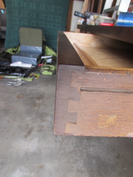 Vintage Desk w/Brass Accents