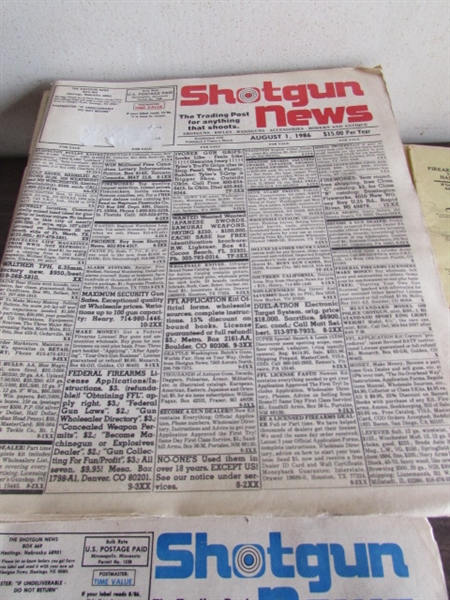 VTG Shotgun News and Firearms & Supplies Catalogs