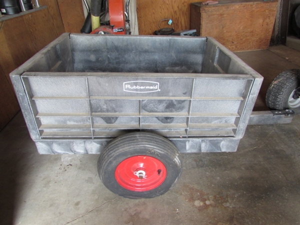 Rubbermaid Pull Behind Cart