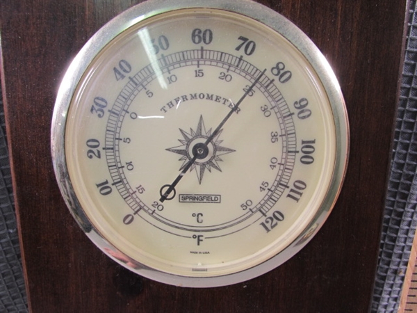 Barometer and Weather Station.