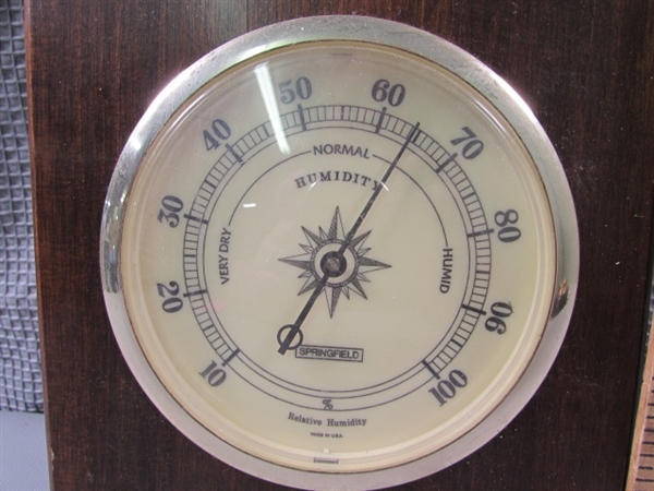 Barometer and Weather Station.