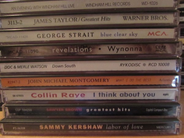CDs: George Strait, Raye, French Café, Backstreet Boys, etc