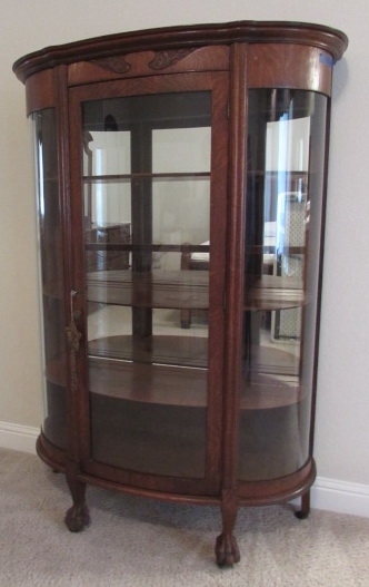 Antique Claw Foot China Cabinet From the old James Place Antiques