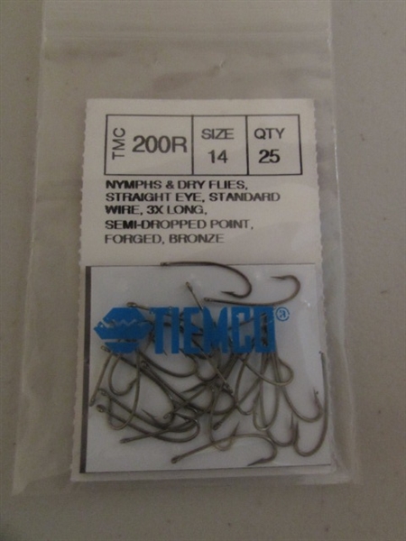 Tiemco Fly Hooks, Hook Box, Binder with Guides & Info Etc