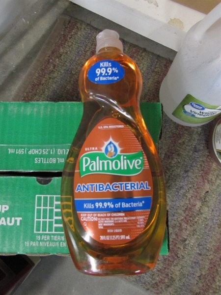 Palmolive Dish Soap, 7 Gal Water, Apple Cinder Vinegar & White Vinegar