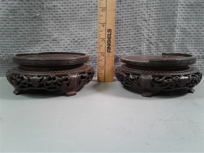 Chinese Vase Stand Pedestals