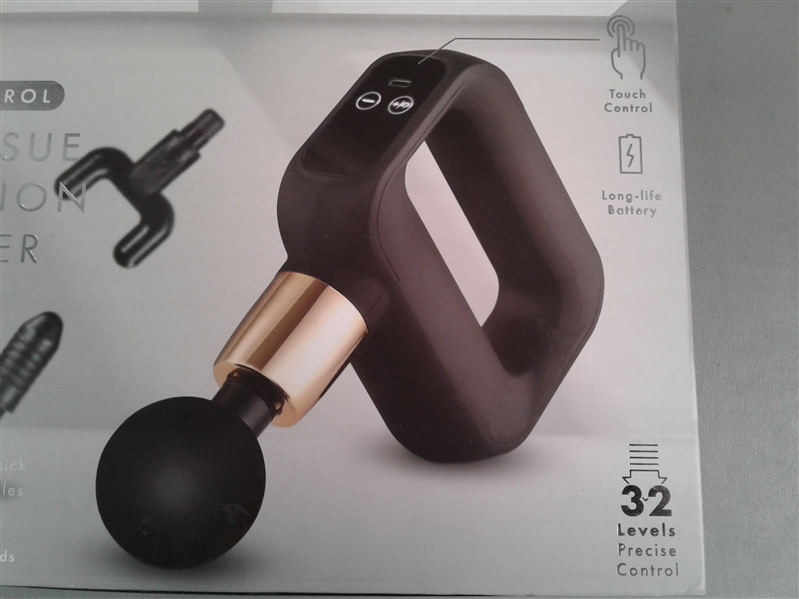 Brookstone Touch Control Deep Tissue Percussion Massager- Like New