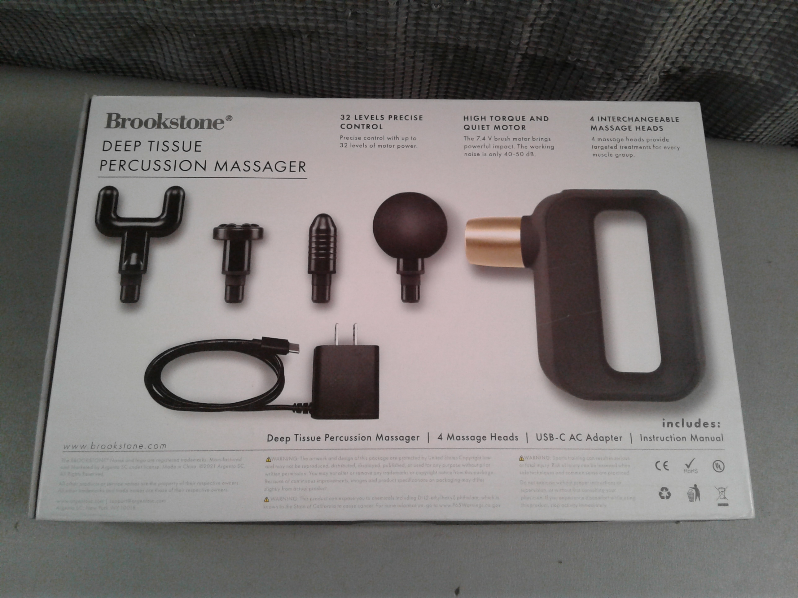 Lot Detail Brookstone Touch Control Deep Tissue Percussion