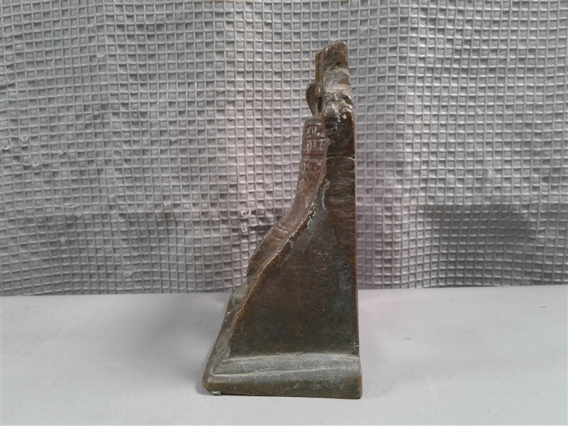 Vintage Bronze Liberty Bell- Bookend