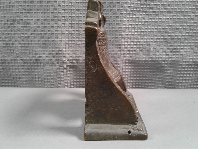 Vintage Bronze Liberty Bell- Bookend