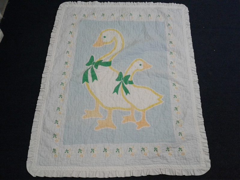 Vintage Goose Baby Blanket
