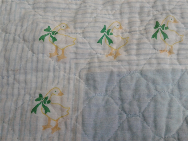 Vintage Goose Baby Blanket