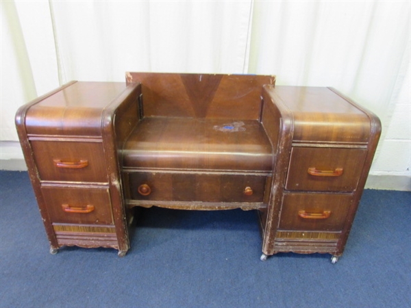 Antique Vanity W/Bench