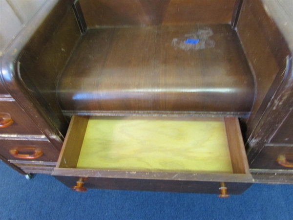 Antique Vanity W/Bench