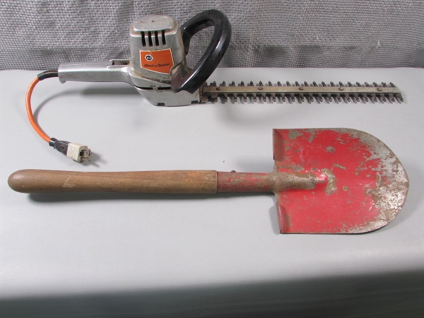 Vintage Black & Decker Hedge Trimmer and Mini Shovel