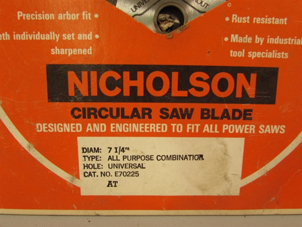 Circular Saw and Jointer Book & Saw Blades