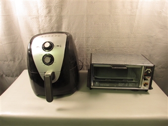 Secura Air Fryer & VTG GE Toaster Oven