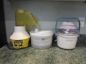 Appliances: Popcorn, Salad, and Ice Cream