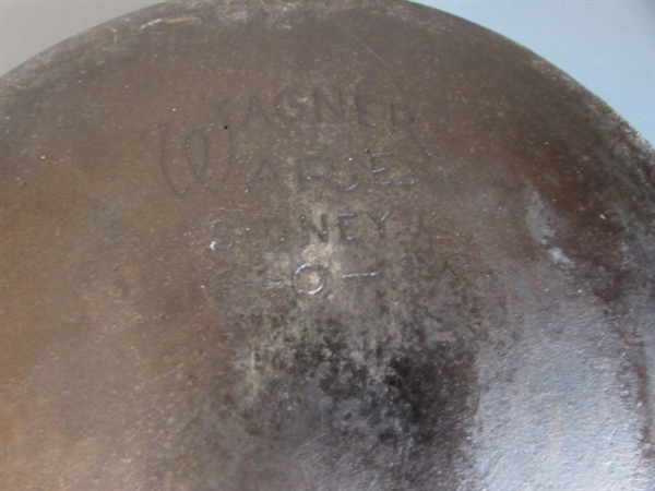 Wagner Ware Sidney #6 & #8 Cast Iron Pans