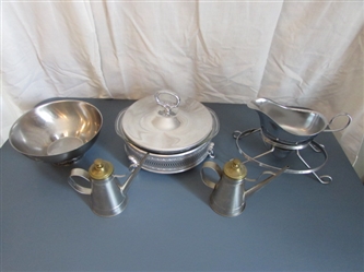 Vintage Stainless Steel Kitchen Items