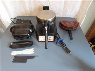 George Foreman, Waffle Maker, and Omelet Pan