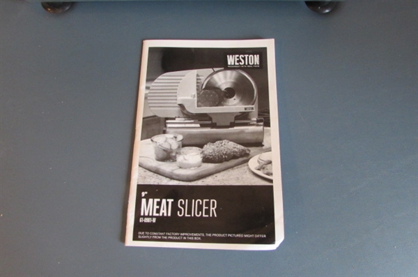 Weston 9 Meat Slicer