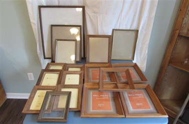 Wood Picture Frames in Various Sizes