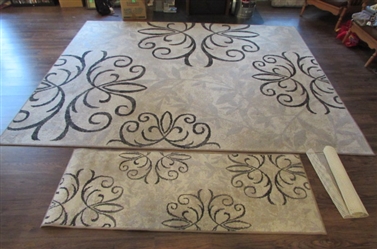 Large Area Rug and Matching Runner