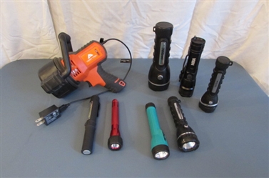 Rechargeable Spotlight and Various Flashlights
