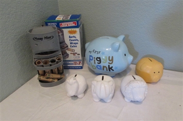 Piggy Banks and Coin Sorter
