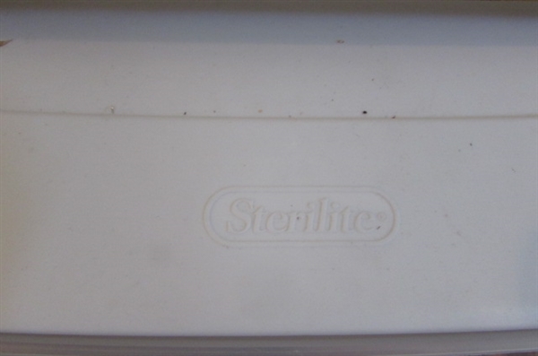 Sterilite Rolling Storage Cart w/Embroidery & Iron On Transfers