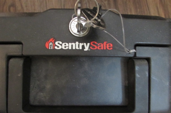 Pen+Gear Paper Shredder, Extra Bin, and Sentry Safe