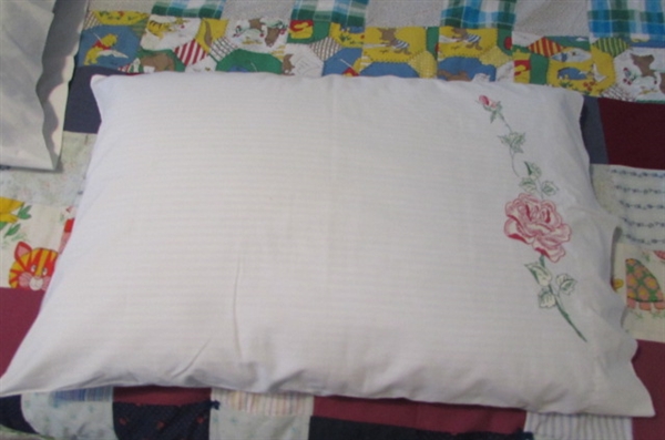 2 Quilts and 2 Pillows