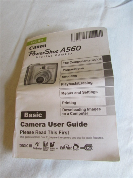 Canon PowerShot A560 Digital Camera