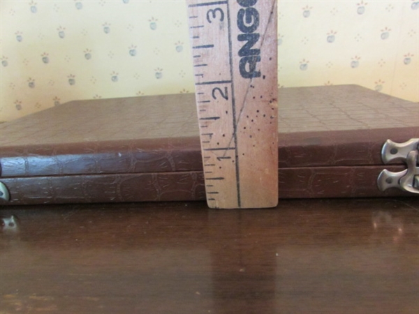 VINTAGE BRASS BALANCE SCALE IN CASE