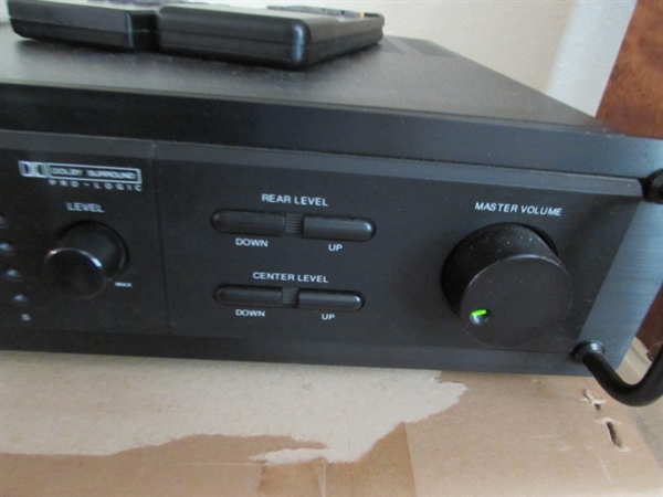 CARVER SURROUND SOUND PROCESSOR W/REMOTES