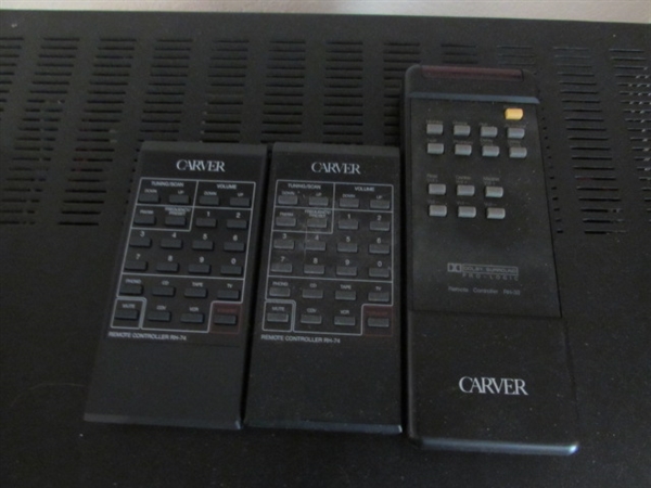 CARVER SURROUND SOUND PROCESSOR W/REMOTES