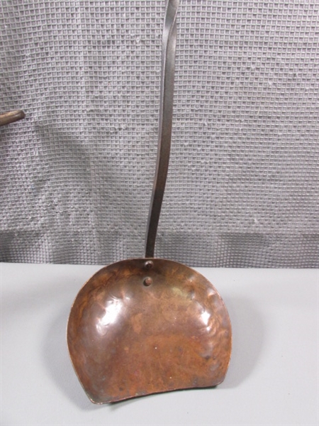 Copper Pot with Long Handled Scoop