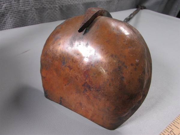 Copper Pot with Long Handled Scoop