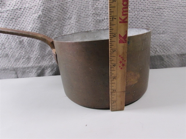 Copper Pot with Long Handled Scoop