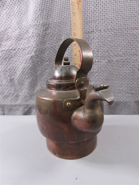 Copper Teapots and Mug