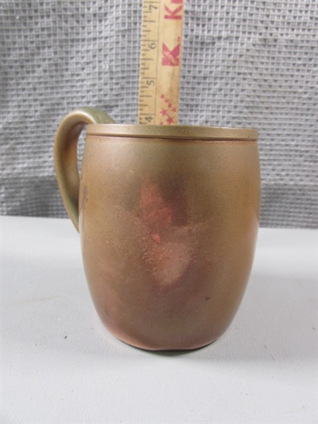 Copper Teapots and Mug