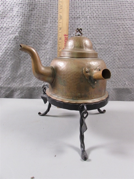 Copper Teapots and Mug